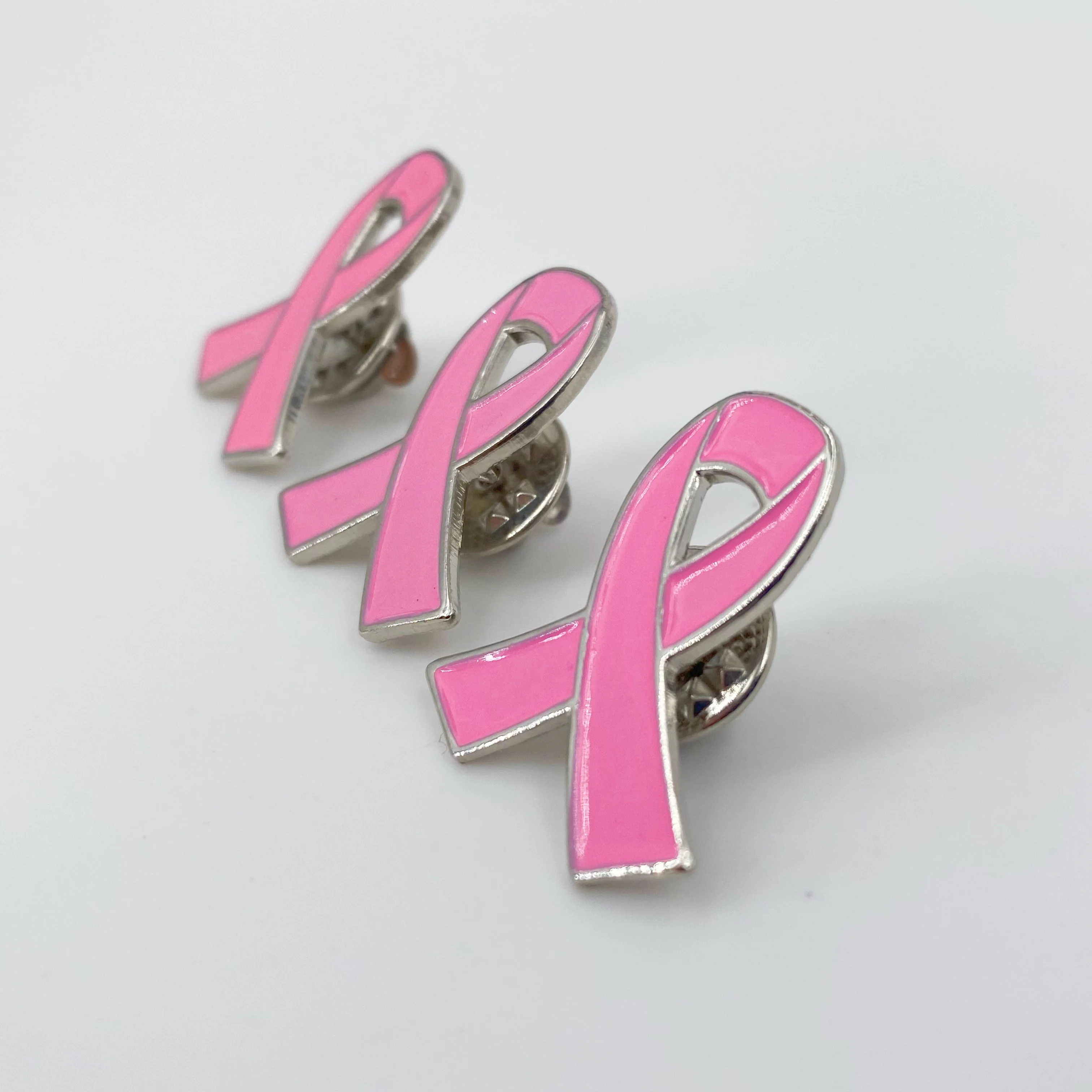 5/10/50/100pcs Breast Cancer Awareness Pins for Women, Pink Brooch Decorations Charity Public Social Event Badge Bulk
