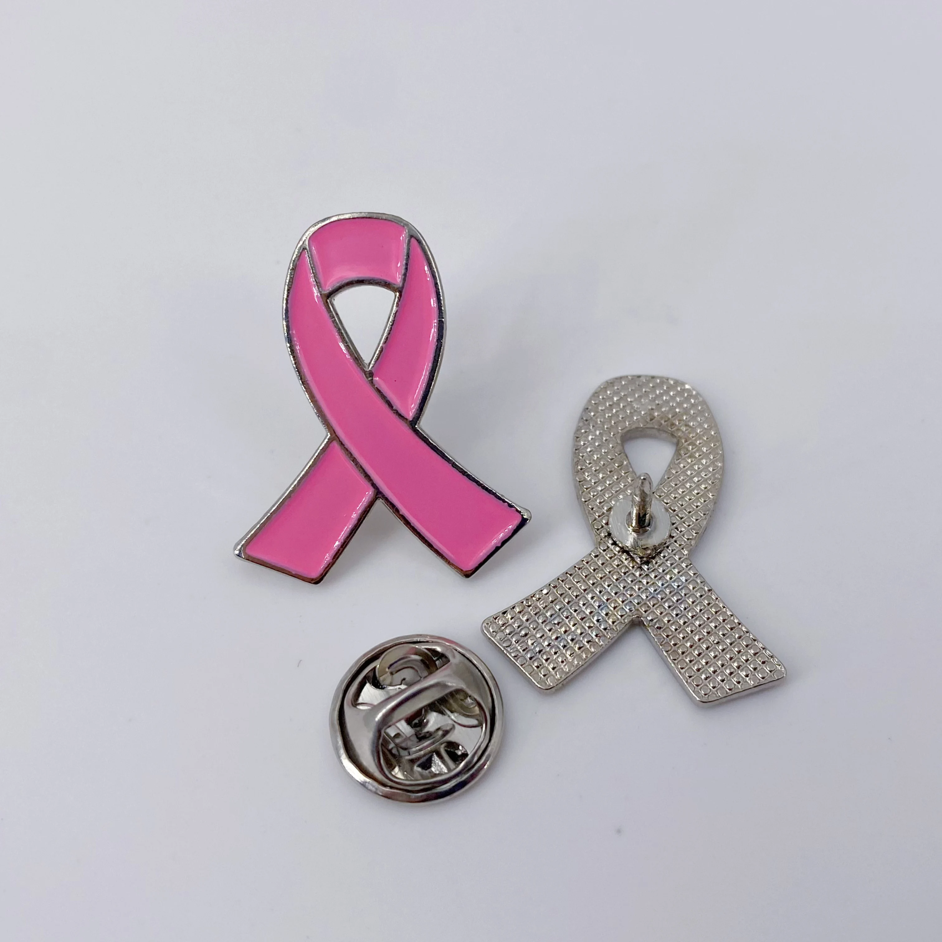 5/10/50/100pcs Breast Cancer Awareness Pins for Women, Pink Brooch Decorations Charity Public Social Event Badge Bulk