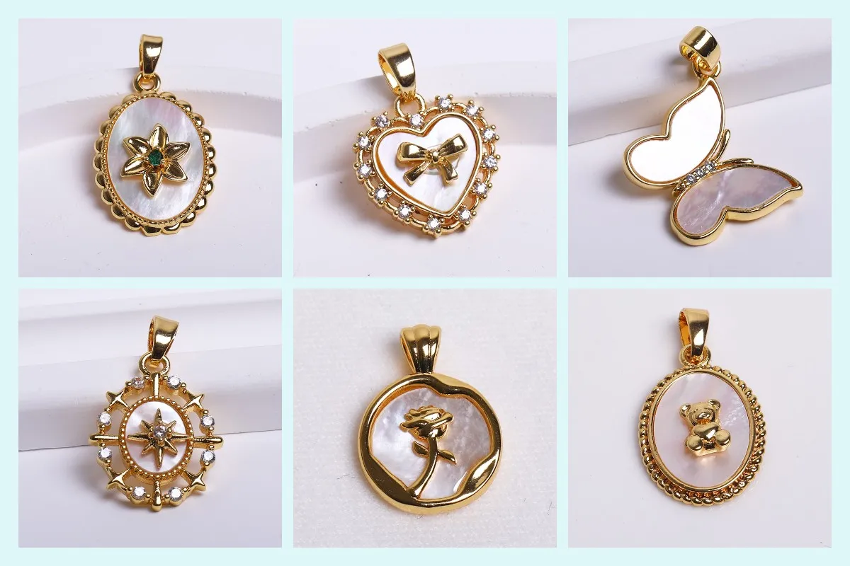 Rhodium Plated Closure Fasteners Lock Clasps For Necklace Supplies,Inlaid Zircon Connector Clasps DIY Pearls Jewelry Fittings