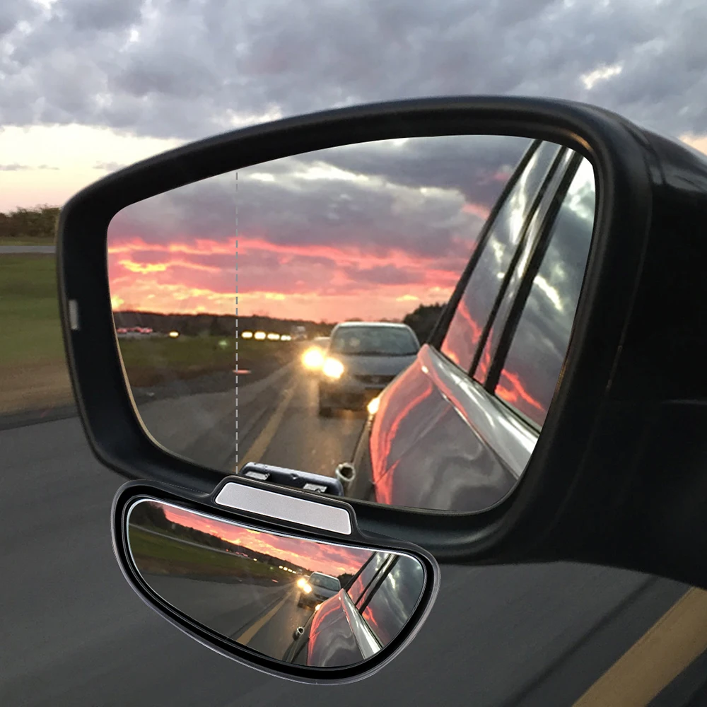 Convex Glass Car Auxiliary Mirrors Rear View Blind Spot Dead Angle Tools Snap Way for Parking PDC Assist Automobile Accessories