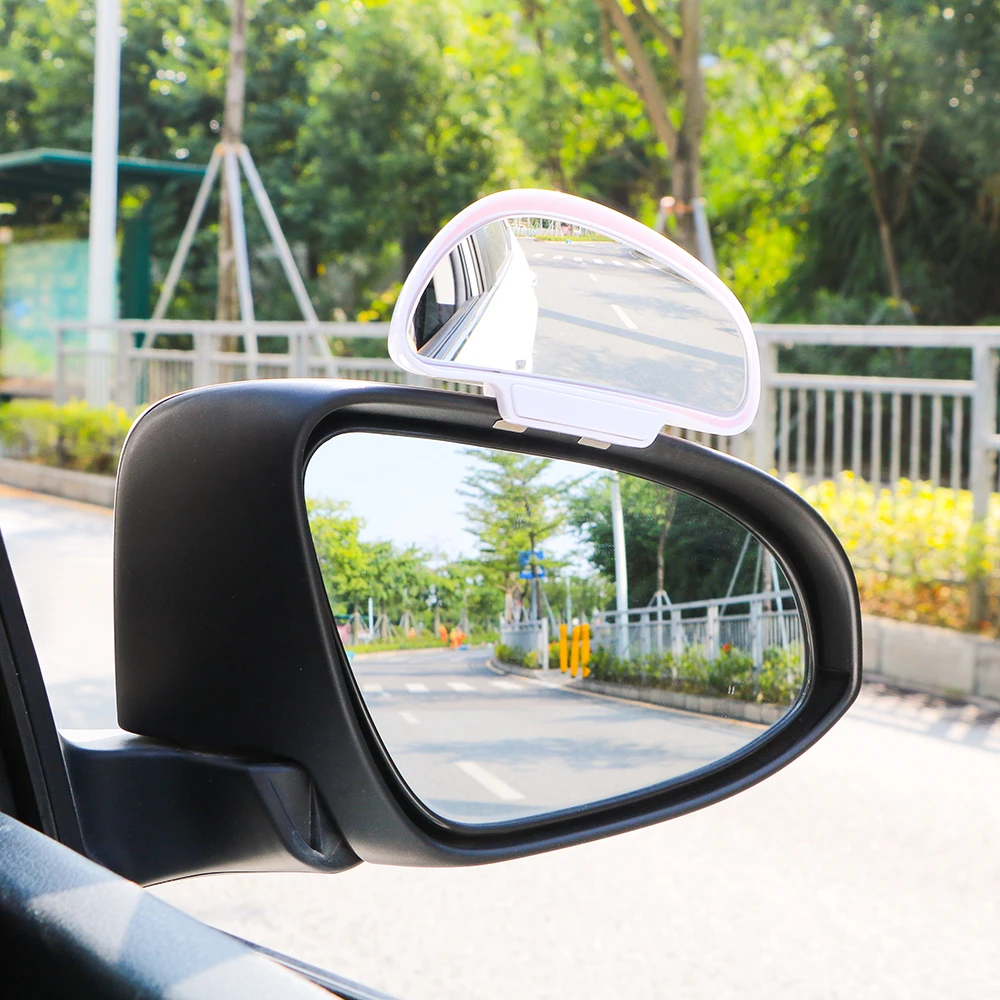 Convex Glass Car Auxiliary Mirrors Rear View Blind Spot Dead Angle Tools Snap Way for Parking PDC Assist Automobile Accessories