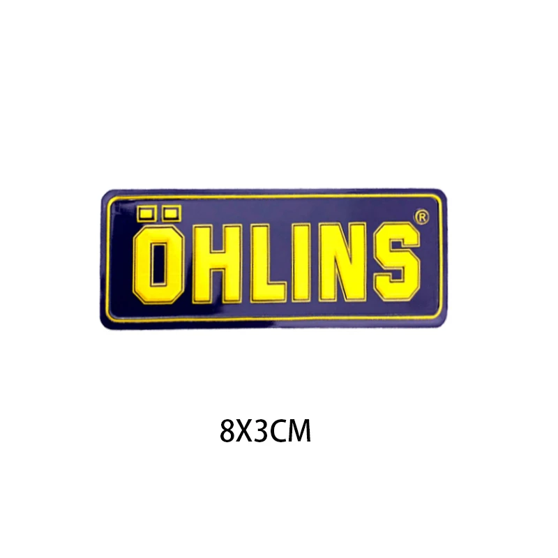 Motorcycle Shock Absorber Sunscreen Transparent Decorative Decal Shock Absorber Waterproof for Ohlins Sticker Logo