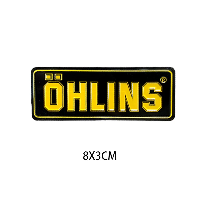 Motorcycle Shock Absorber Sunscreen Transparent Decorative Decal Shock Absorber Waterproof for Ohlins Sticker Logo