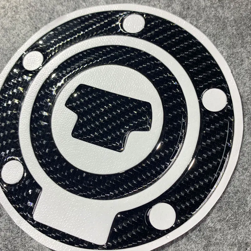 3D Carbon Fiber Motorcycle Gas Tank Cap Pad Cover Sticker Decals for Yamaha YZF-R6 YZF-R1 FZ1 FZ6 FZ6N FZ8N MT-01 MT07 MT09