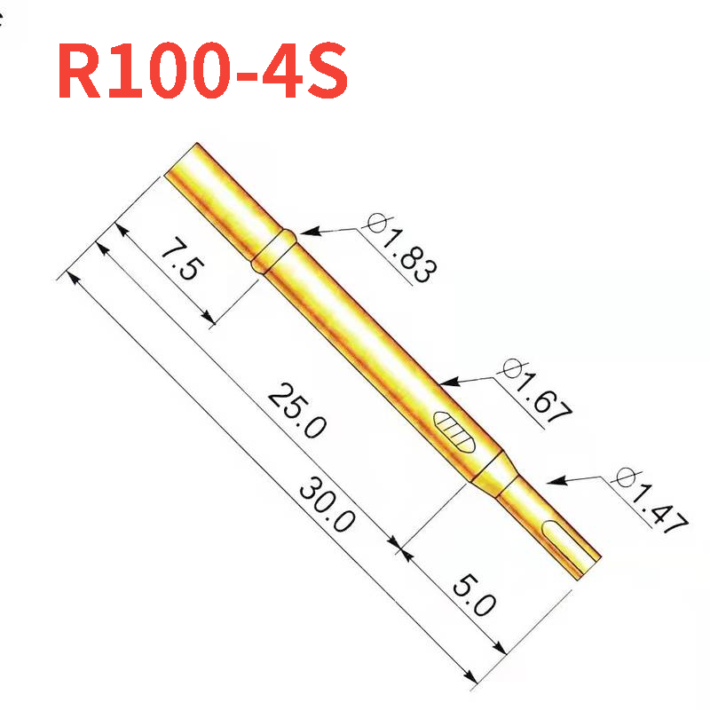 20PCS/Bag Spring Test Pin P100-A2  A3 B1 E2 E3 H2 H3 H4 H5 J1 Q1 Q2 T2 LM2 LM3Outer Diameter 1.36mm Length 33.5mm PCB Probe