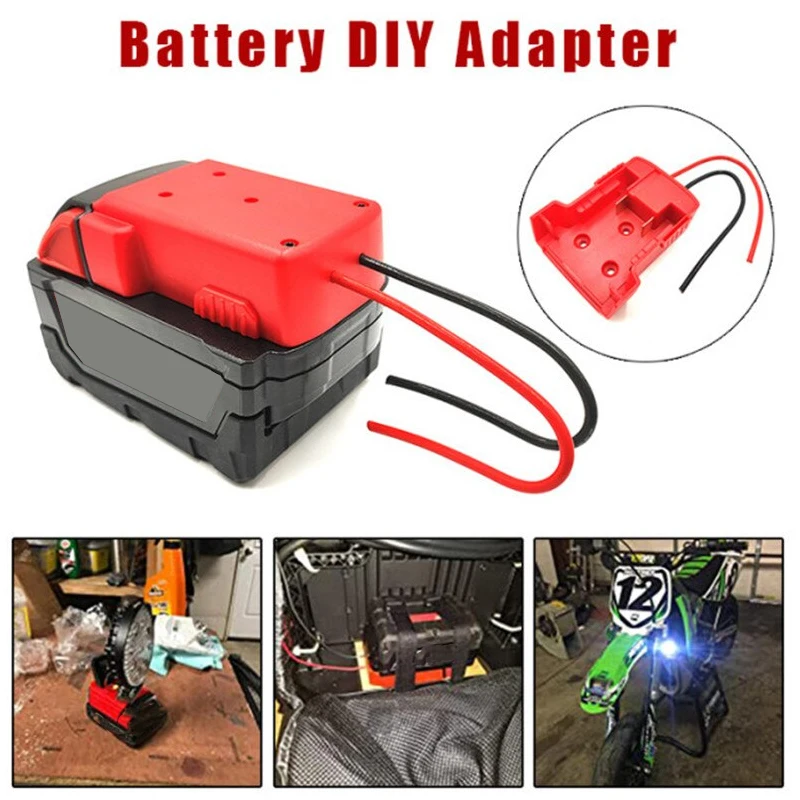 DIY Battery Adapter For Makita/Bosch/Milwaukee/Dewalt 18V Battery Adapter Power Connector DIY Adapter Dock Holder 14 Awg Wires