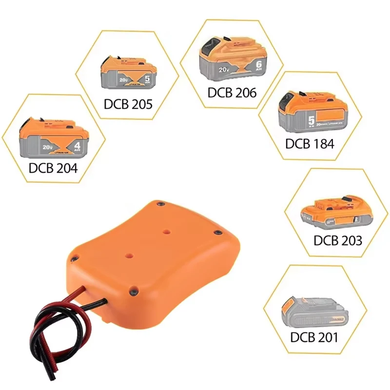 DIY Battery Adapter For Makita/Bosch/Milwaukee/Dewalt 18V Battery Adapter Power Connector DIY Adapter Dock Holder 14 Awg Wires