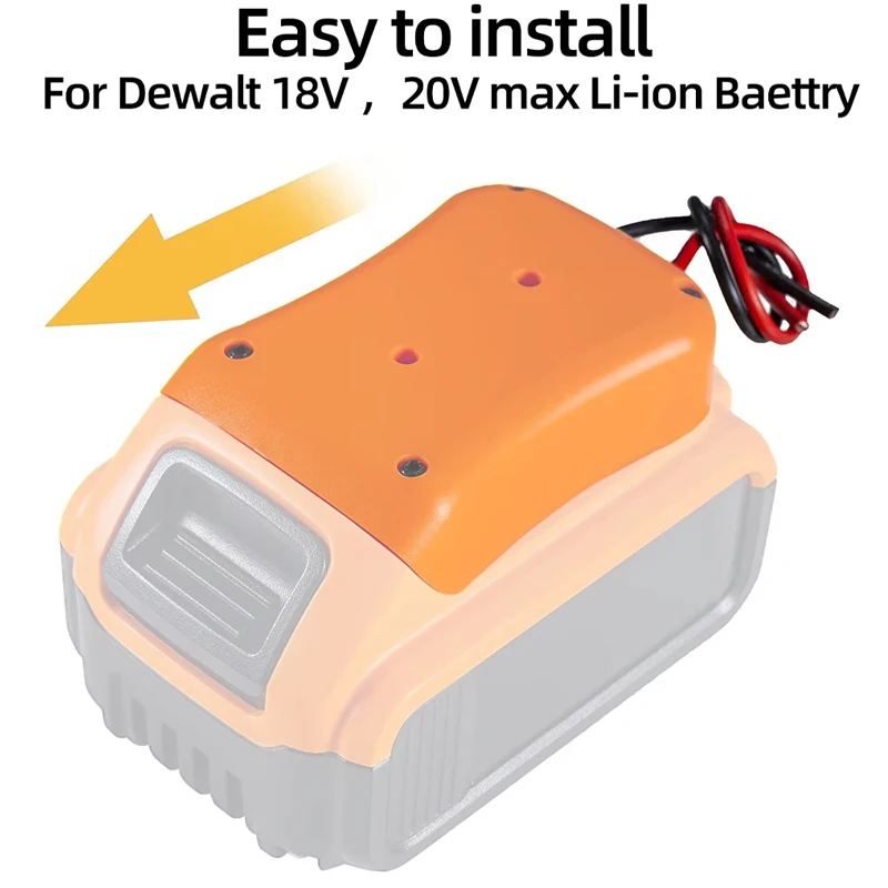 DIY Battery Adapter For Makita/Bosch/Milwaukee/Dewalt 18V Battery Adapter Power Connector DIY Adapter Dock Holder 14 Awg Wires