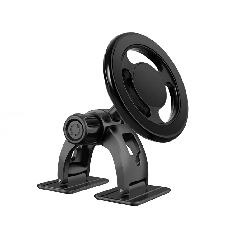 Magnetic Car Phone Holder Alloy 360 Rotation Foldable Phone Stand for Iphone 14 13 12 11 Pro Max Samsung S23 Xiaomi In Car Mount