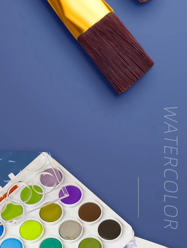 10 Pcs Set Nylon Hair Children's Artists Painting Brush Art Special Multifunction Hook Line Short Pointed Pen Available 4 Colors