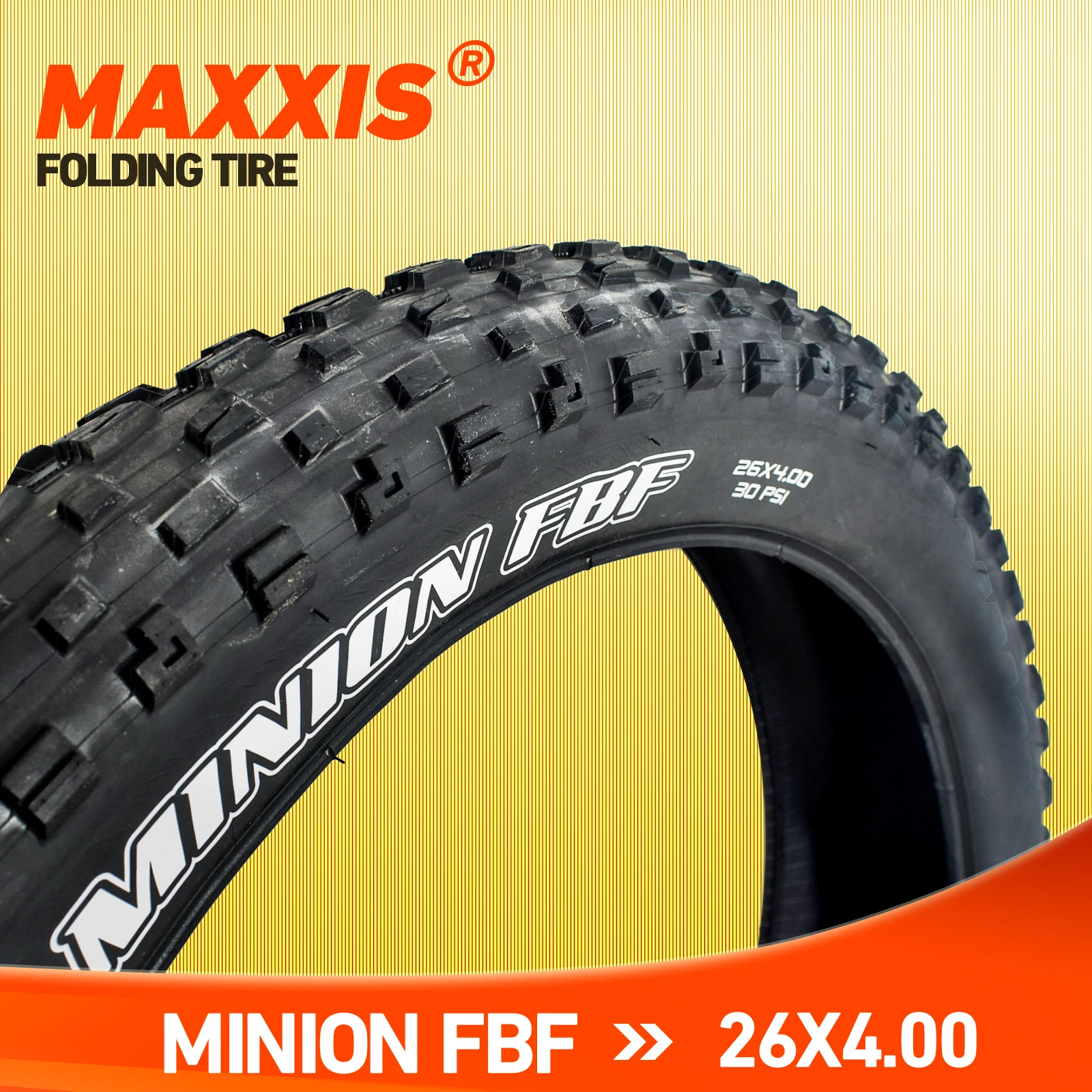1pc MAXXIS 26 Minion FBF FBR 26*4.0 26*4.8 Fold MTB Mountain Bike Tire For Trial Ride Fat Bike Plus Low Rolling Bicycle Part