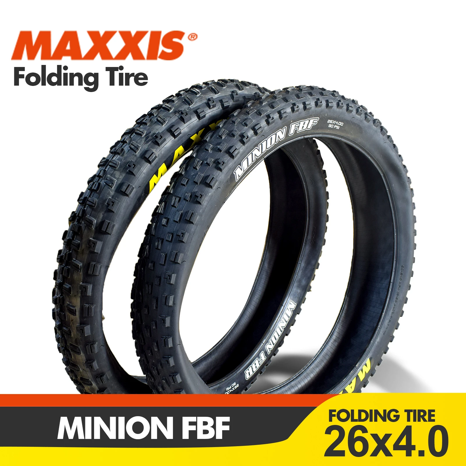 1pc MAXXIS 26 Minion FBF FBR 26*4.0 26*4.8 Fold MTB Mountain Bike Tire For Trial Ride Fat Bike Plus Low Rolling Bicycle Part