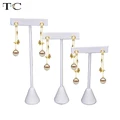3pcs/lot Stainless Steel Tree T Bar Earrings Stand Holder Jewelry Rack Display Organizer Storage Showcase