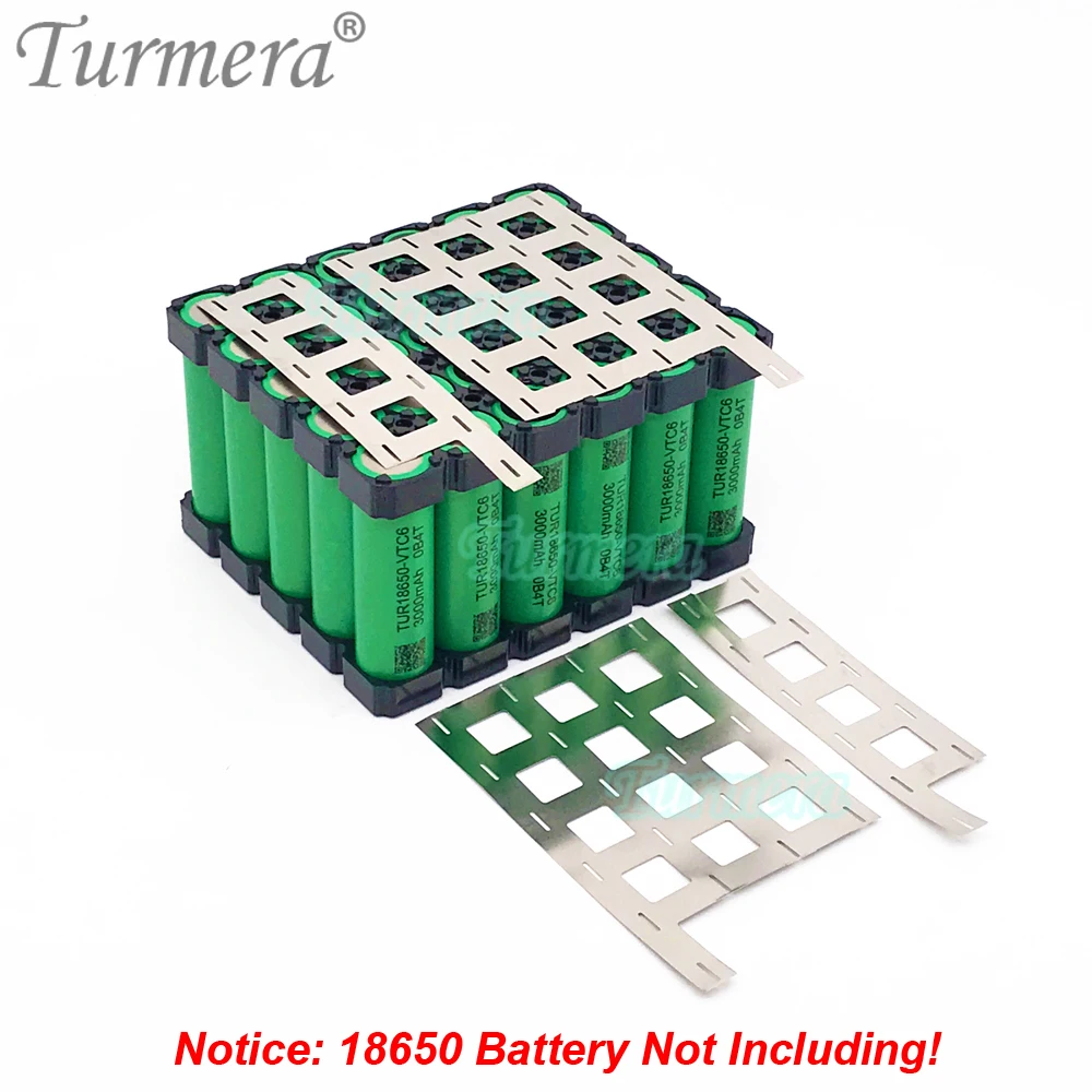 Turmera 12V 30Ah to 35Ah Motorcycle Battery Storage Box 3X10 18650 Holder 3S 40A BMS with Solder Nickel Use in Replace Lead-Acid