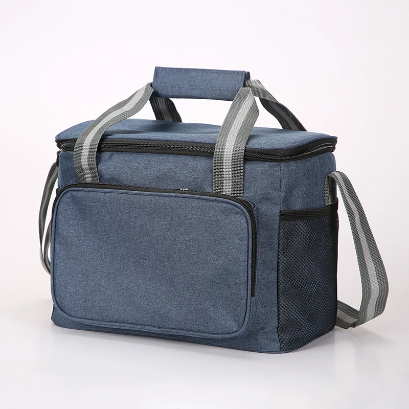 15L Portable Thermal Lunch Bag Food Box Durable Waterproof Office Cooler Lunch Box Ice Insulated Case Camping Oxford Dinner Bag