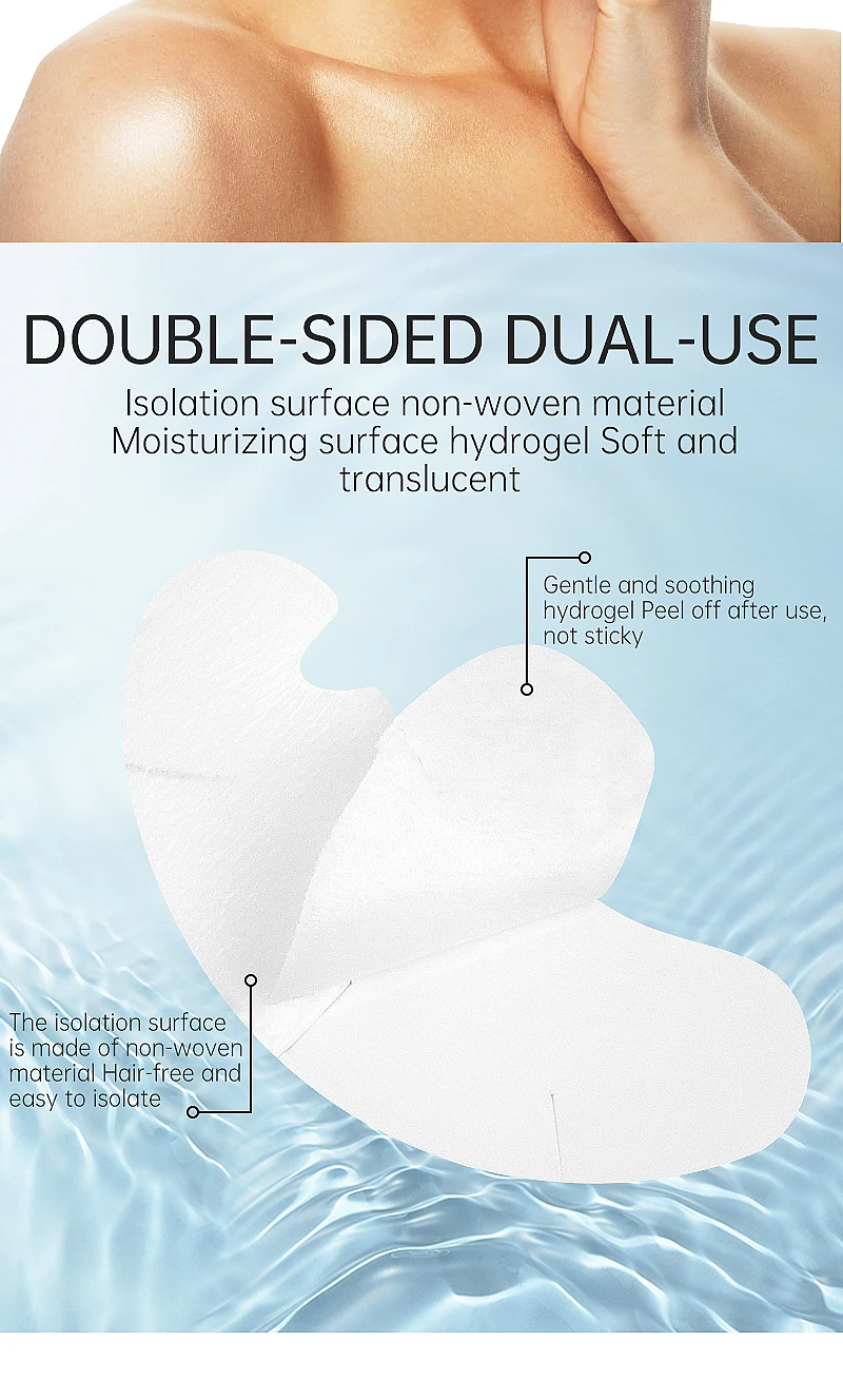 50 Pairs Eye Patches Eyelash Extension Under Eye Pads Makeup Lashes Patch Tip Stickers Pads For Eyelash Extension Supplies