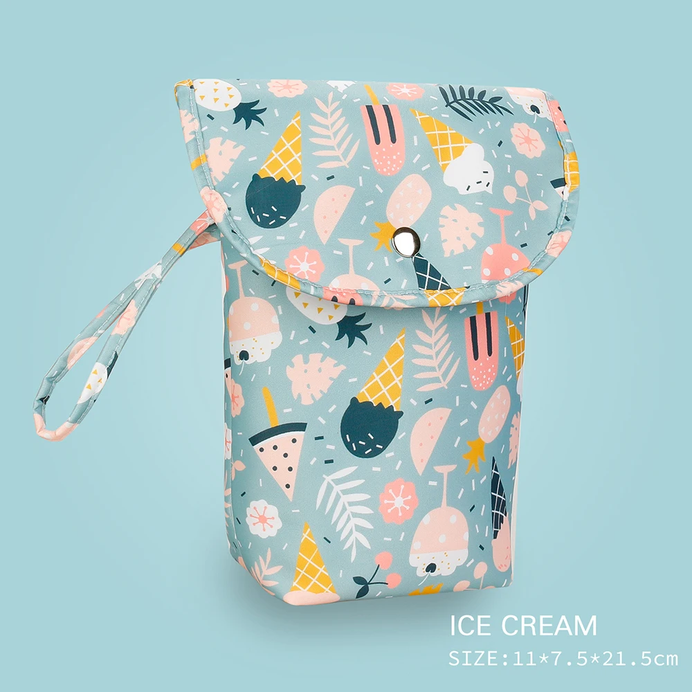 Baby Diaper Bag Organizer Reusable Waterproof Wet/Dry Cloth Bag Mummy Storage Nappy Bag For Disposable Carrying Diaper Clothing