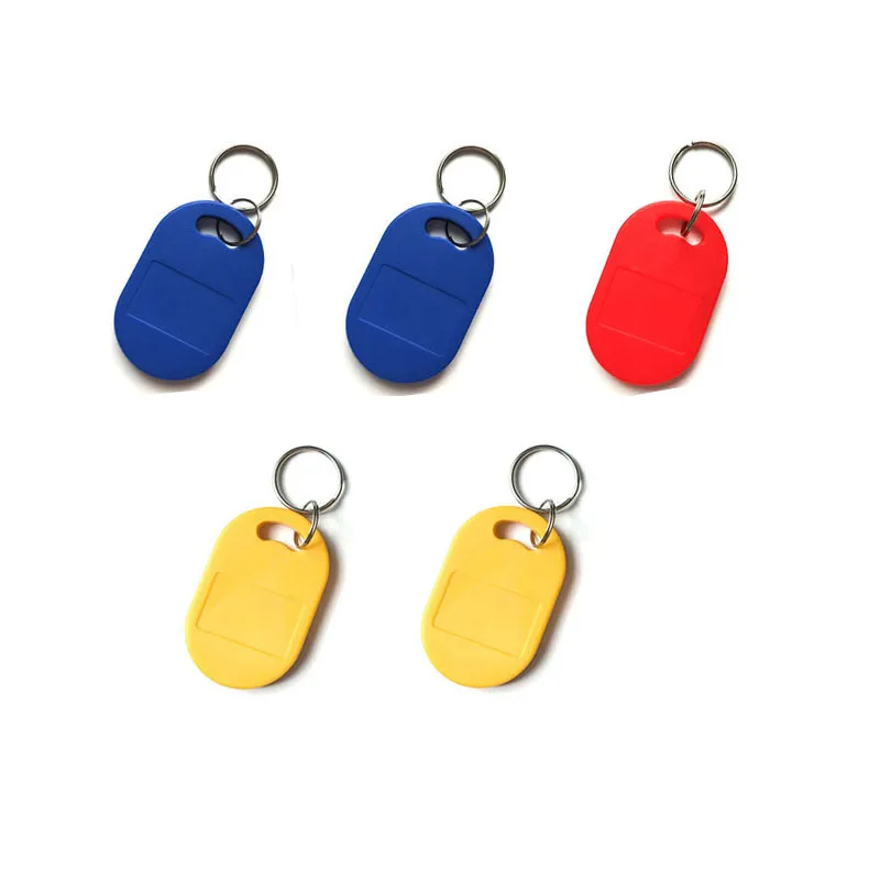 10pcs IC+ID UID Rewritable Composite Key Tags Keyfob Dual Chip Frequency RFID 125KHZ T5577 EM4305+13.56MHZ Changeable Writable