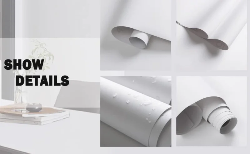 Home Decoration Self-Adhesive Wallpaper Kitchen Decor Waterproof Oilproof Peel and Stick Roll Wall Stickers Living Room Cocina