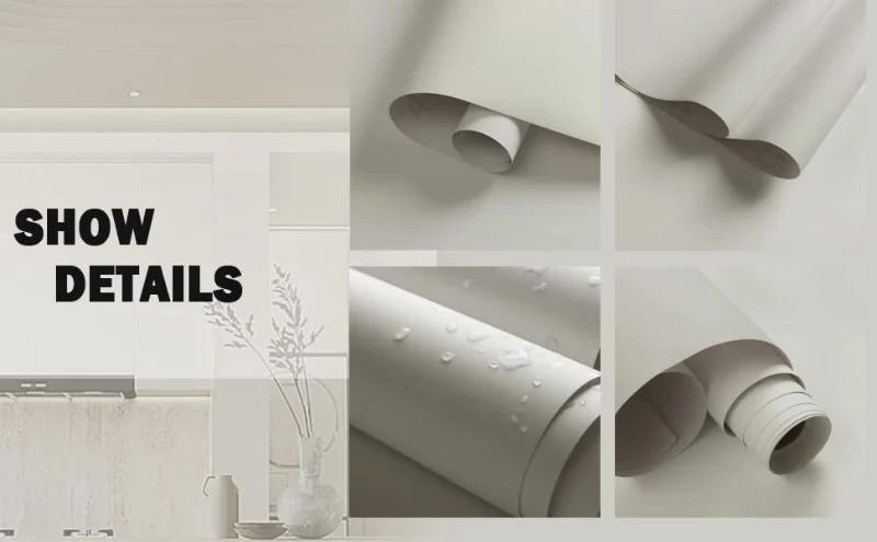 Home Decoration Self-Adhesive Wallpaper Kitchen Decor Waterproof Oilproof Peel and Stick Roll Wall Stickers Living Room Cocina