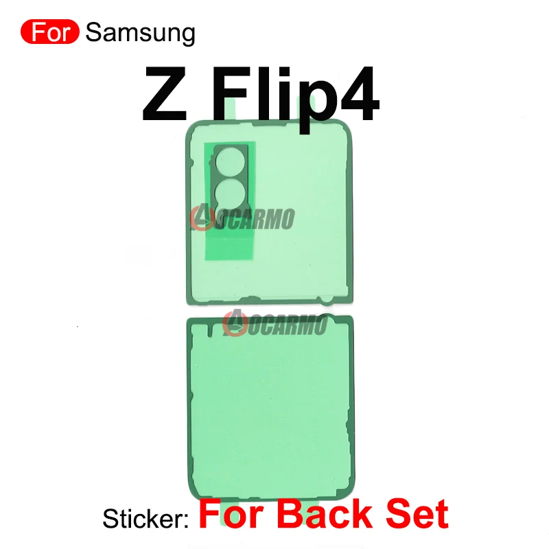 For Samsung Galaxy Z Flip4 Flip 4 5G SM-F721 F7210 Back Cover Adhesive Glue LCD Screen Camera Lens Fullset Sticker