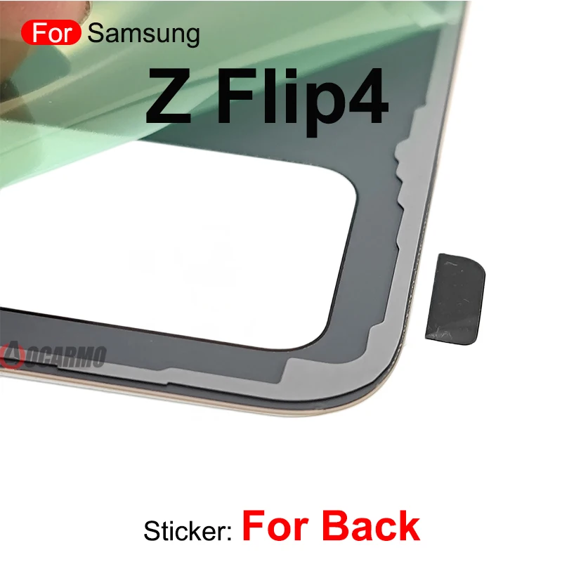 For Samsung Galaxy Z Flip4 Flip 4 5G SM-F721 F7210 Back Cover Adhesive Glue LCD Screen Camera Lens Fullset Sticker