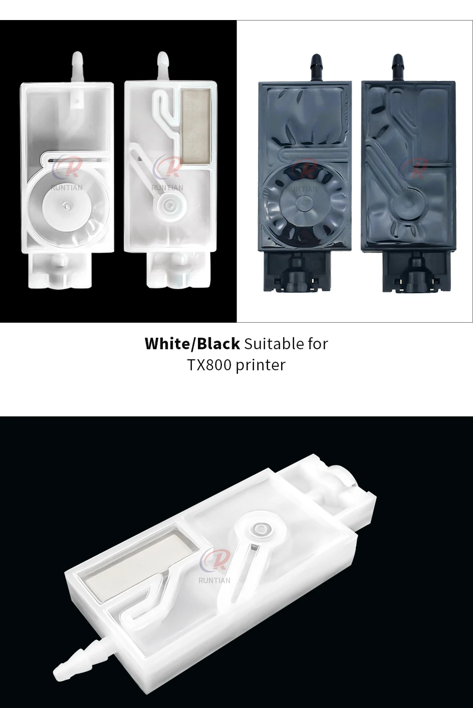 10PCS UV Eco Solvent Printer Ink Damper Dumper For TX800 XP600 4720 I3200 Epson Printhead Mimaki JV33 Galaxy Skycolor X-Roland