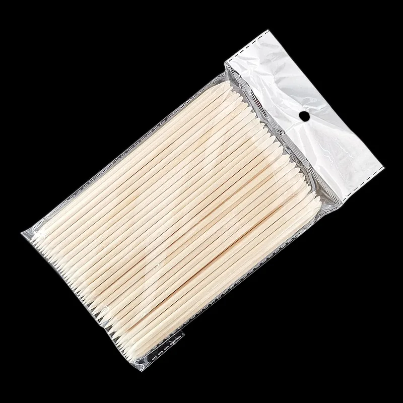 500/200/100 Wood Cuticle Pusher Sticks 63/75/95/105/127/150/178MM For Gel Polish Remove Clean Pedicure DIY Design Dotting Tool