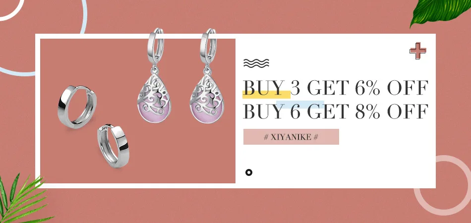 XIYANIKE Silver Color New Love Heart Hoop Earrings Female Fashion Cute Romantic Elegant Jewelry Couple Handmade Gifts