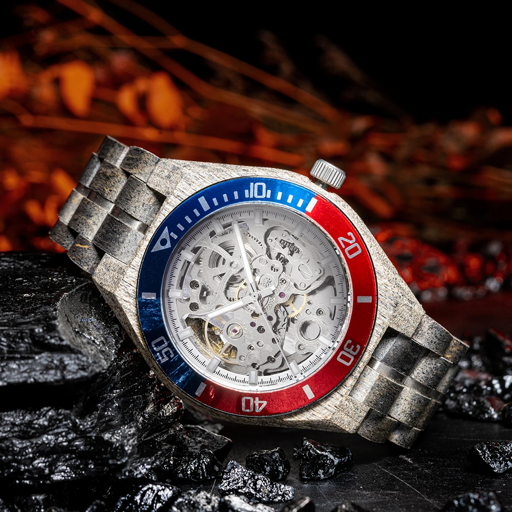 BOBO BIRD Wood Mechanical Watch Men Relogio Masculino Big Mens Watches Top Brand Luxury Timepieces erkek kol saati Dropshipping