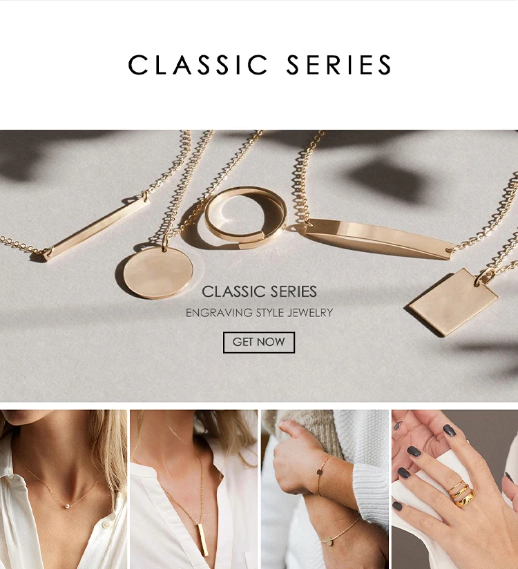 EMANCO Gold Color Stainless Steel Chain Choker Necklace Women Chain Necklace Sets for Women Gift