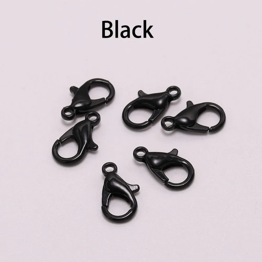 50pcs/lot Jewelry Findings Alloy Lobster Clasp Hooks For Jewelry Making Necklace bracelet Chain DIY Supplies Accessories