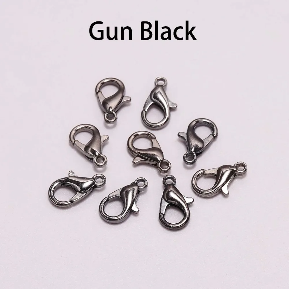 50pcs/lot Jewelry Findings Alloy Lobster Clasp Hooks For Jewelry Making Necklace bracelet Chain DIY Supplies Accessories