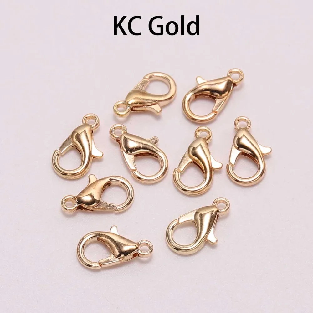 50pcs/lot Jewelry Findings Alloy Lobster Clasp Hooks For Jewelry Making Necklace bracelet Chain DIY Supplies Accessories