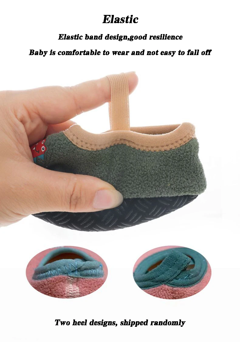 Baby Anti-slip Socks Newborn Warm Crib Floor Shoes with Rubber Sole for Children Boy Toddler Foot Girl Infant Cute Kids Slippers