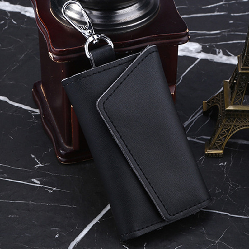 Leather Keychain Men Women Key Holder Organizer Card Holder Woman for Cards Business Bag for Men Key Organizer Purse Keychain