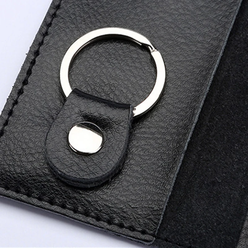 Leather Keychain Men Women Key Holder Organizer Card Holder Woman for Cards Business Bag for Men Key Organizer Purse Keychain