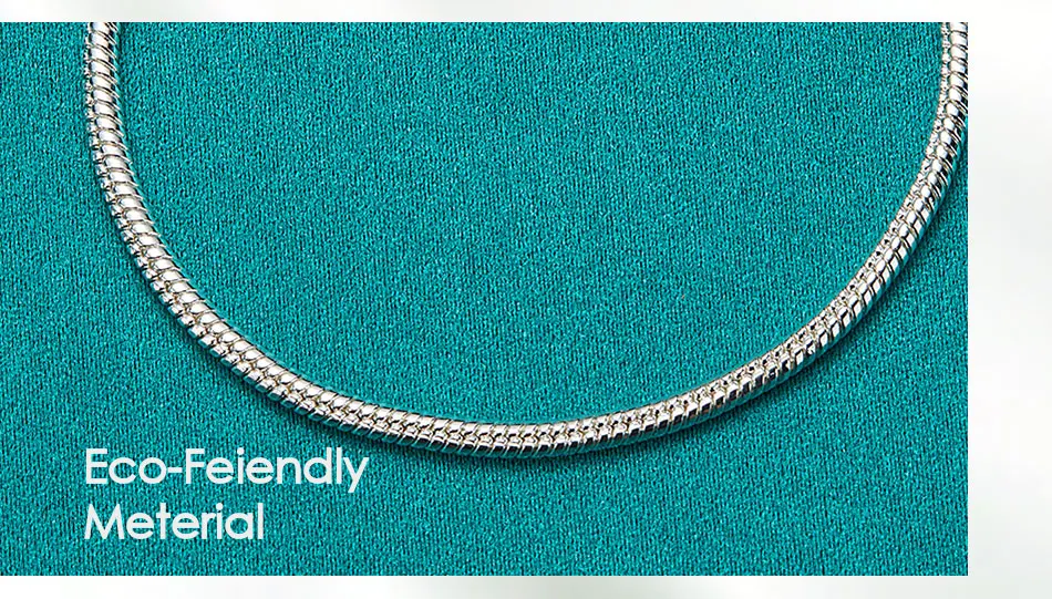 DOTEFFIL Silver Color 16/18/20/22/24/26/30 Inch Snake Chain Bracelet Necklace Sets For Women Man Fashion Charm Jewelry