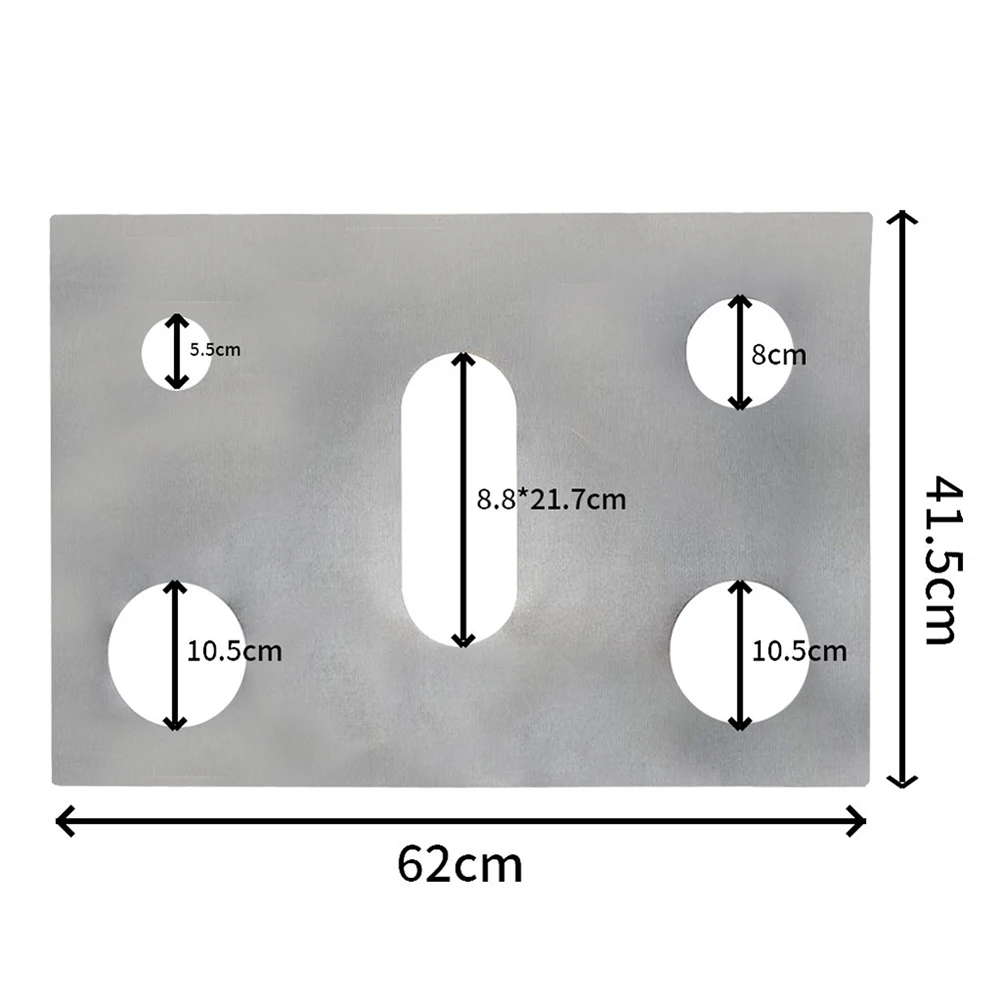 1pcs Gas Stove Protectors Cover Liner 5 Holes Anti-Oil Gas Range Stovetop Burner Cooker Protective Covers Mat Pad Kitchen Supply