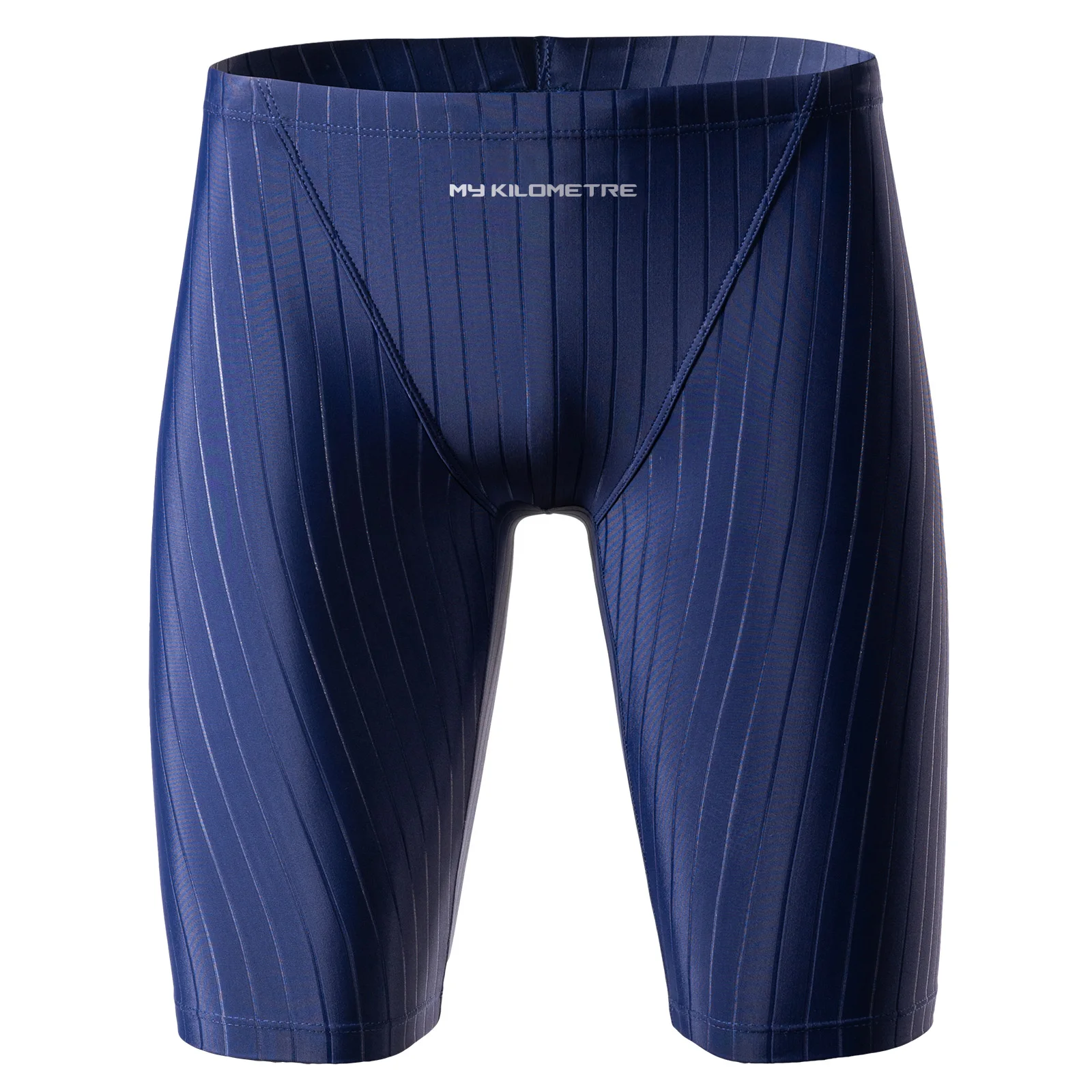 Swimming Shorts For Man Racing Swimsuit Endurance Solid Navy Blue Man Training Swim Trunks Quick Dry Athletic Swimming Shorts