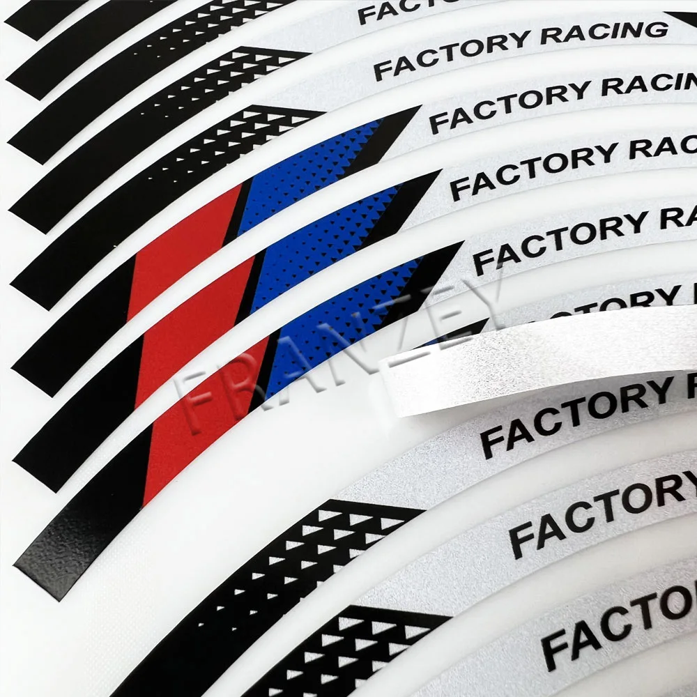 Reflective Motorcycle Wheel Strip Stickers Rim Scooter Hub Tape Decals 12"13"14"15"16"17"18" For Yamaha Kawasaki Triumph Benelli