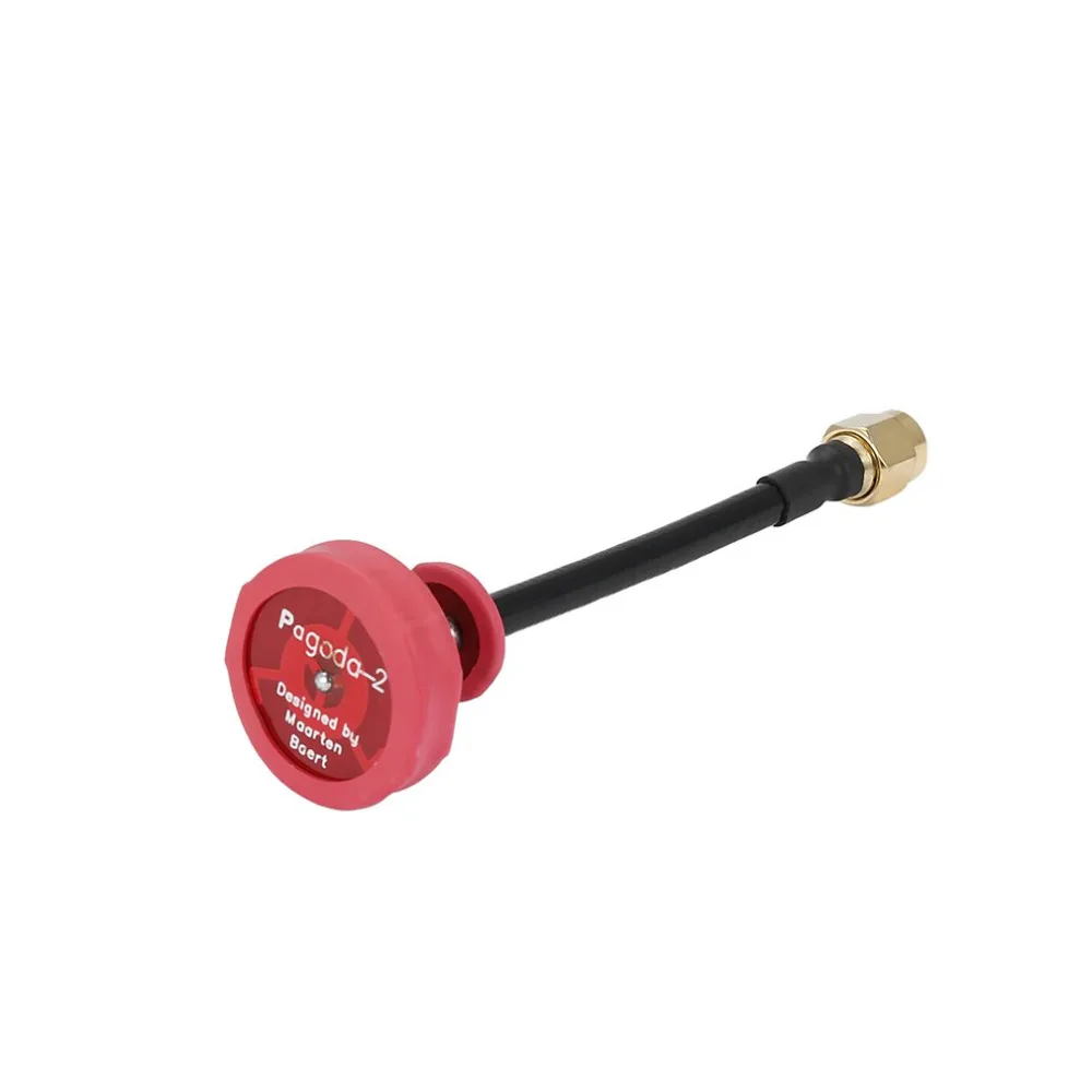 Pagoda 2 5.8G 5dBi 50W Omnidirectional Omni FPV Flat Panel Pagoda Antenna RHCP SMA/RP-SMA 80mm for FPV Racing Copter
