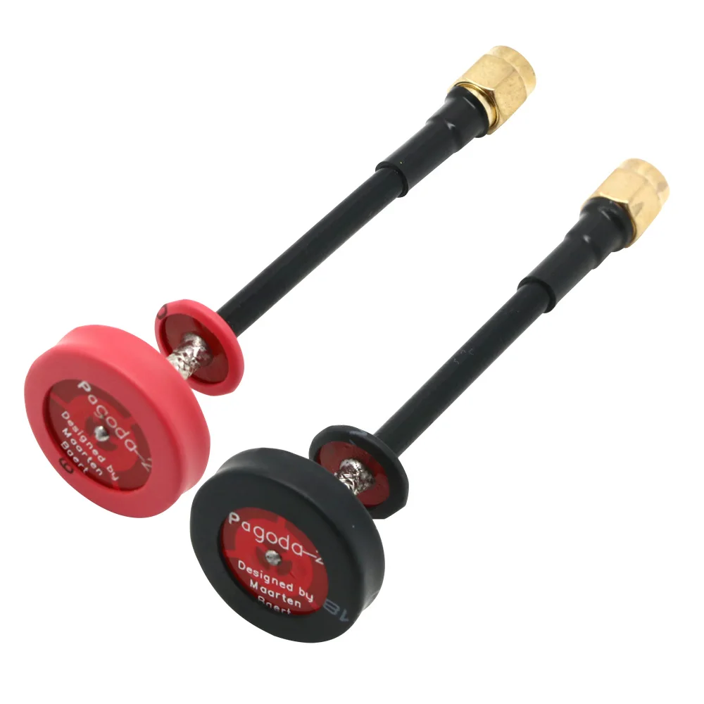 Pagoda 2 5.8G 5dBi 50W Omnidirectional Omni FPV Flat Panel Pagoda Antenna RHCP SMA/RP-SMA 80mm for FPV Racing Copter
