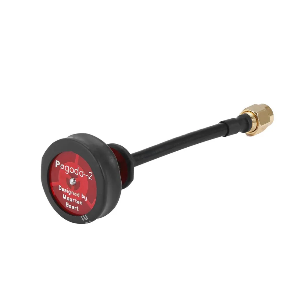 Pagoda 2 5.8G 5dBi 50W Omnidirectional Omni FPV Flat Panel Pagoda Antenna RHCP SMA/RP-SMA 80mm for FPV Racing Copter