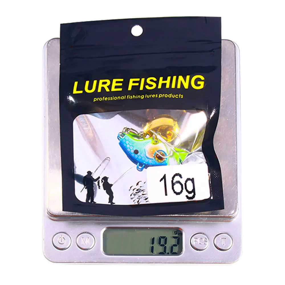 HENGJIA Rotating Metal VIB Vibration Bait 9g 13g 16g 22g Spinner Sinking Spoon Pin Crankbait Sequins Baits Fishing Tackle