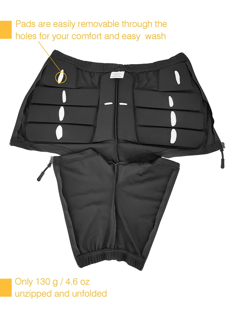 AVIVOR Padded Figure Skating Shorts Crash Butt Pads for Hips Tailbone Unisex Ice Sports