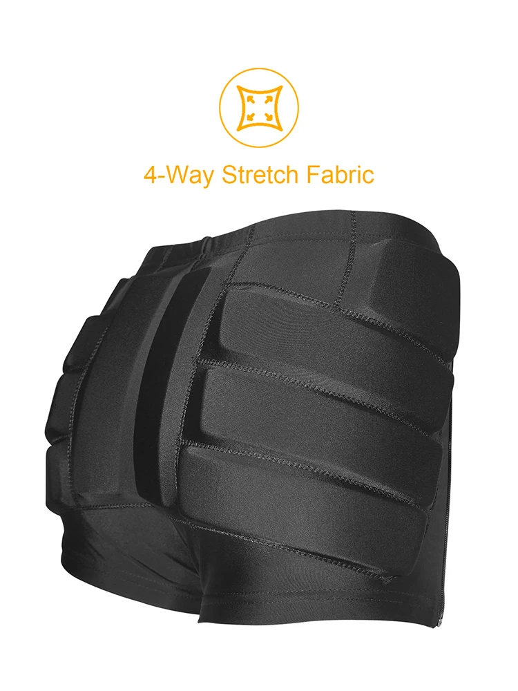AVIVOR Padded Figure Skating Shorts Crash Butt Pads for Hips Tailbone Unisex Ice Sports