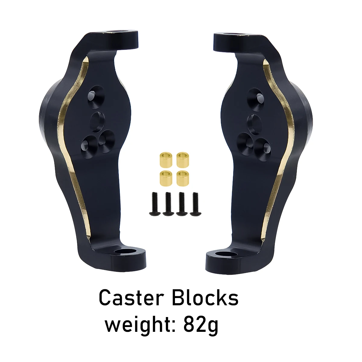 Brass Black Counterweight Portal Axle C-Hub For 1/10 TRX4 TRX6 RC Crawler Car Upgrade Parts