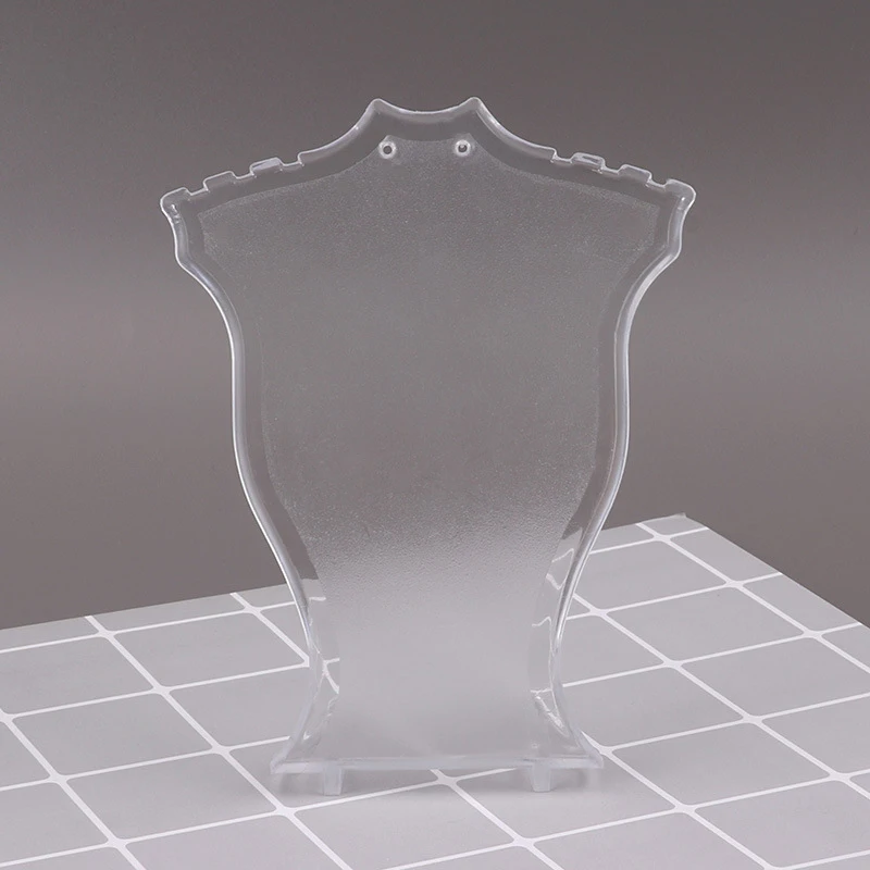 Acrylic Mini Necklace Display Mannequin Pendant Model Jewelry Holder Necklace Showing Stand Rack Earring Showcase