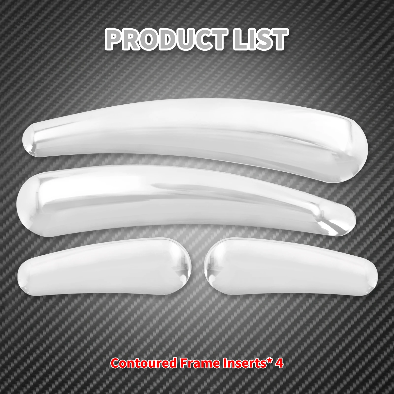 4xMotorcycle 3D Swingarm Frame Insert Chrome Cover For Harley Heritage Softail Custom Fat Boy Lo Deluxe FLSTN FXSTC 2008-2017